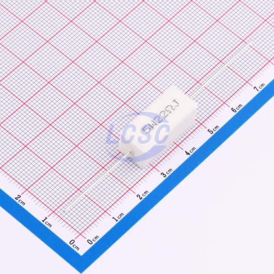 CCO(Chian Chia Elec) CR-L5W-22Ω 5% P
