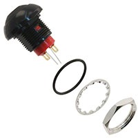 E-Switch RP8300B2M1CEBLKBLKRED